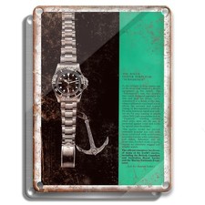 Insegna metallo orologio - insegna,