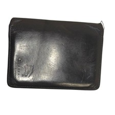 Portafoglio porta carte Burberry in pelle nera