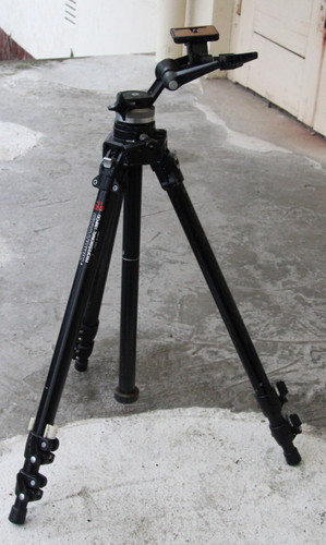 Manfrotto 055b treppiede con - manfrotto,