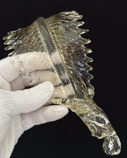 Foglia Bassa Vetro Murano Cristallo Trasparente Oro Ricambio Lampadario Classico