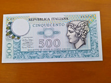 Banconota da cinquecento lire 