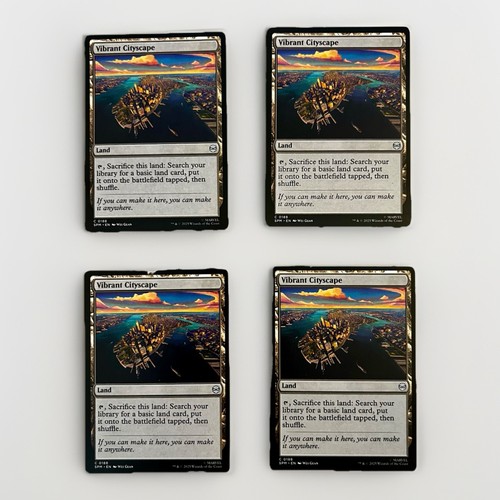 Vibrant cityscape mtg land - cityscape,