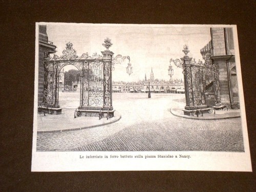 Nancy nel 1893 inferriate - 1893, in