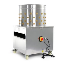 Fudajo Spennapolli a umido Spiumatrice 1500 W Tamburo Ø 50cm 130 dita Ruote