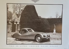 Raro poster auto Jaguar XK120