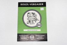 Solex 40ICB / 40 ICB Carburatore Documenti / Manuale / Libretto Descrizione