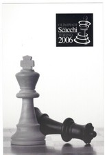 chess schach ajedrez echecs scacchi - 2006 TORINO postcard1 mint x world event