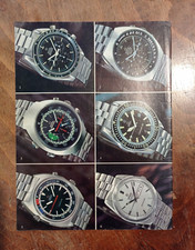 PUBBLICITA ADVERTISING OROLOGIO OMEGA SPEEDMASTER AUTOMATIC CRONOSTOP  1970