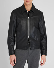 Giacca uomo nera zip cafe