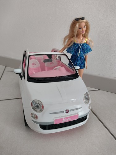 Mattel barbie fiat 500 cabrio - mattel,
