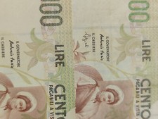 Lotto 2 banconote Errore