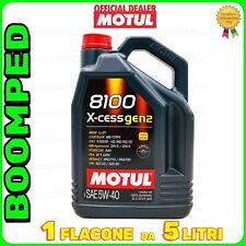 MOTUL 8100 X-CESS GEN 2 SAE 5W-40 OLIO MOTORE AUTO BENZINA DIESEL 5 LT MO28