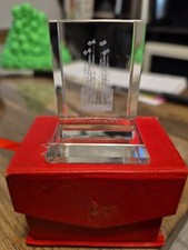 Portacarte in vetro inciso a laser Barcellona ripiano portacarte decorazione