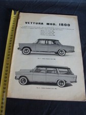 Manuale Fiat 1800 dati e norme