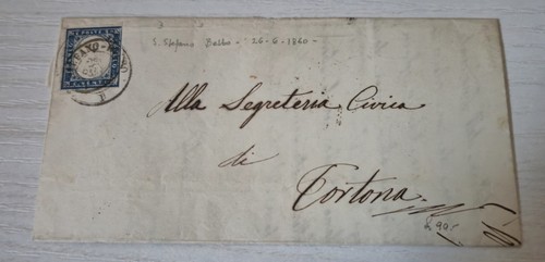 Lettera storica 1860 s - 1860,