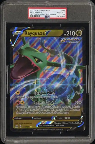 Pokemon promo 100 rayquaza v - pokemon,