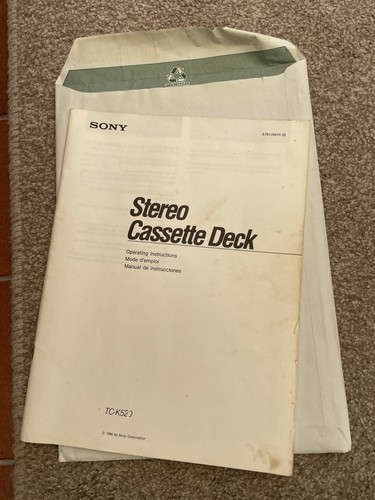 Sony k520 stereo cassette - sony,