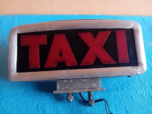 Insegna taxi metallo - insegna,