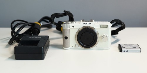 Pentax camera body white - camera,