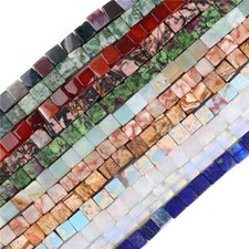 4/6/8mm Cubo Quadrato Pietra Naturale Agate Perline Sciolte per Creazione Gioielli Fai da Te 15''