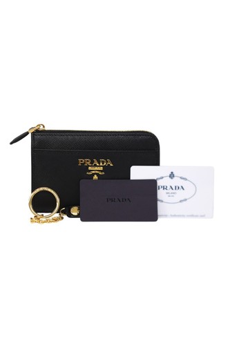 Prada portafoglio nero con - prada,