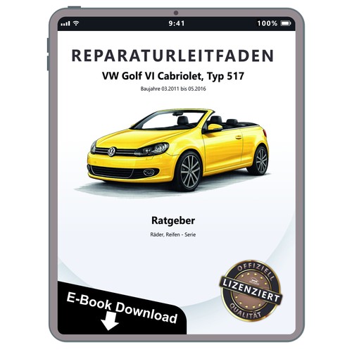 Golf cabrio 517 2011 2016 - vw, 2011-2016
