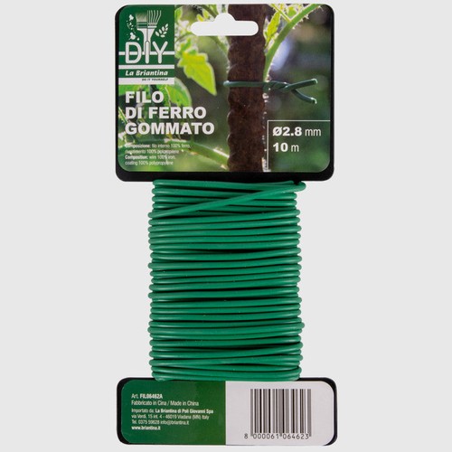 Filo ferro gommato 10m - di,