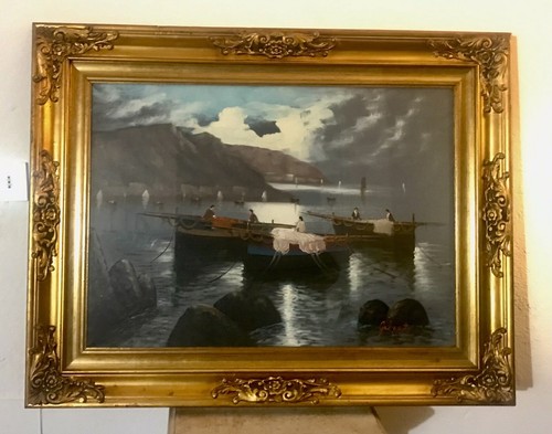 Quadro olio tela firmato - olio,