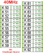 40 MHz - Ricevitore o Trasmettitore FM Quarzo Rx/Tx K51, K53, K57, K81, K86.. K87