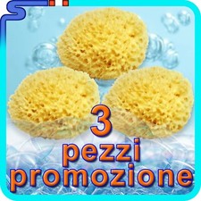 TRE SPUGNE NATURALI DI MARE