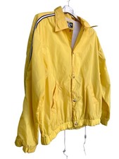 energie vintage Yellow Windbreaker Jacket M / giubbino anni 90/00 S Streetwear