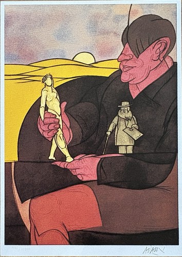 Valerio adami litografia - adami,