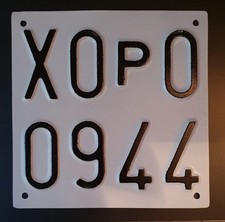 LICENSE PLATE ITALY TARGA