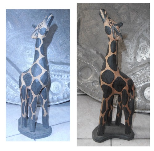 Scultura animale legno - in,