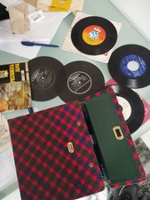 Porta Vinile 45 Giri Vintage Più 4 Dischi