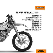 KTM 350 EXC-F 2015 Manuale di
