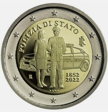 Moneta 2€ euro Polizia 170°