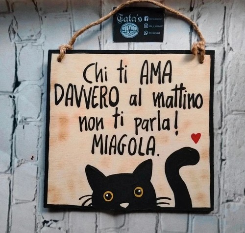 Quadro gatto legno - quadro, in