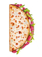 Stampa artistica acquerello piadina romagnola