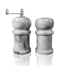 Set da Cucina Sale e Pepe Marmo Bianco Italian Marble Salt and Pepper 13cm