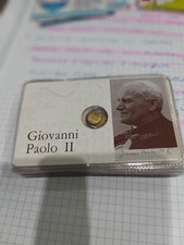 Tessera con moneta in oro bagnato PAPA GIOVANNI PAOLO II