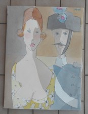 Lucio diodati acquerello - acquerello, su
