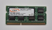 CSX RAM  4GB 1066MHz DDR3 CSXO-D3-SO-1066-4GB SDRAM NOTEBOOK MACBOOK iMAC