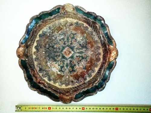 Vintage antico vassoio - vintage, legno