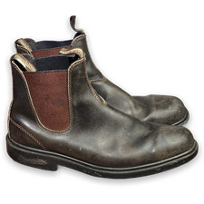 Stivali Chelsea Blundstone 500 in pelle marrone da uomo taglia 10