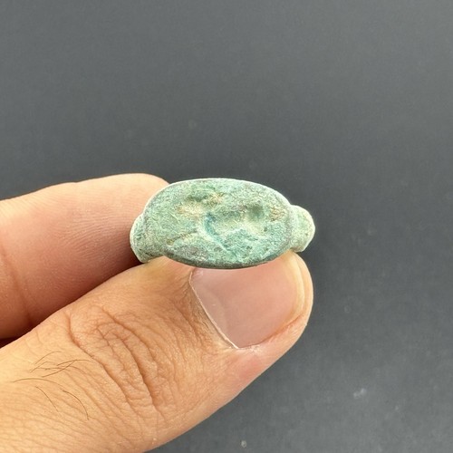 Anello antico romano bronzo - romano, in