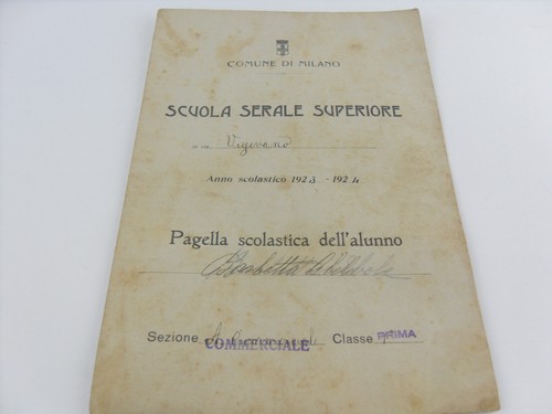 Pagella comune milano - pagella, di