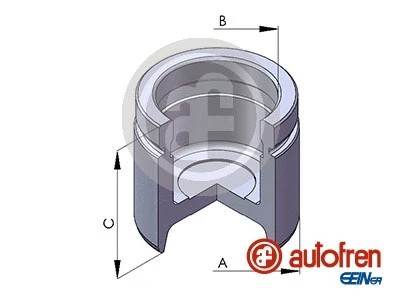 Rear piston brake caliper - rear,
