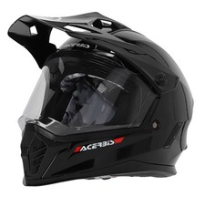 CASCO MOTO INTEGRALE BAMBINO ACERBIS RIDER JUNIOR NERO STICKERS TG YL 53/54