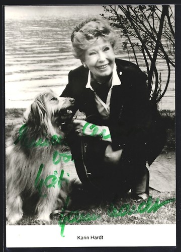 Attrice karin hardt con - hardt, cane